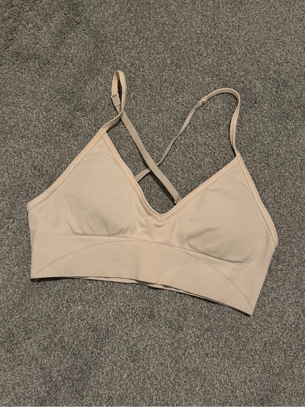 lululemon athletica Pale Pink Seamless Bralette
